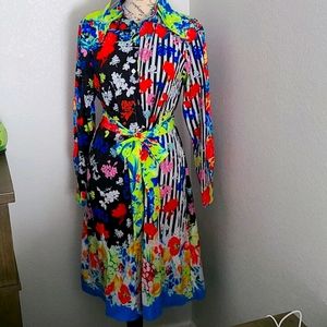 Colorful / Stripped Knee Length Dress